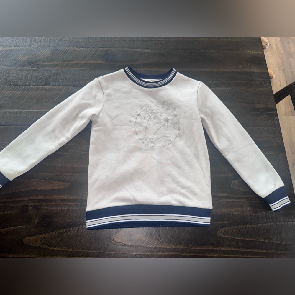 River Island White and Blue Undershirt